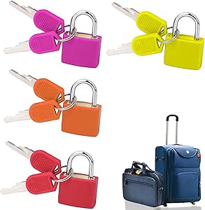 Lucchetti Colorati Per Valigie - 6 Pezzi Con Chiavi, Per Bagagli E Armadietti - Foto 6