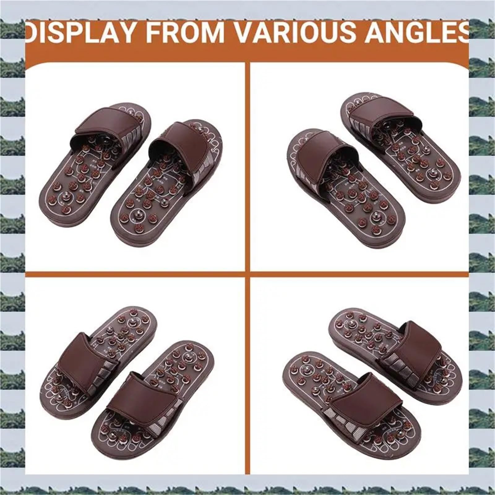 Fußmassagegerät Massage Hausschuhe Schuhe Sandalen Haushalt for Männer Frauen Für Die Fußmassage(S)