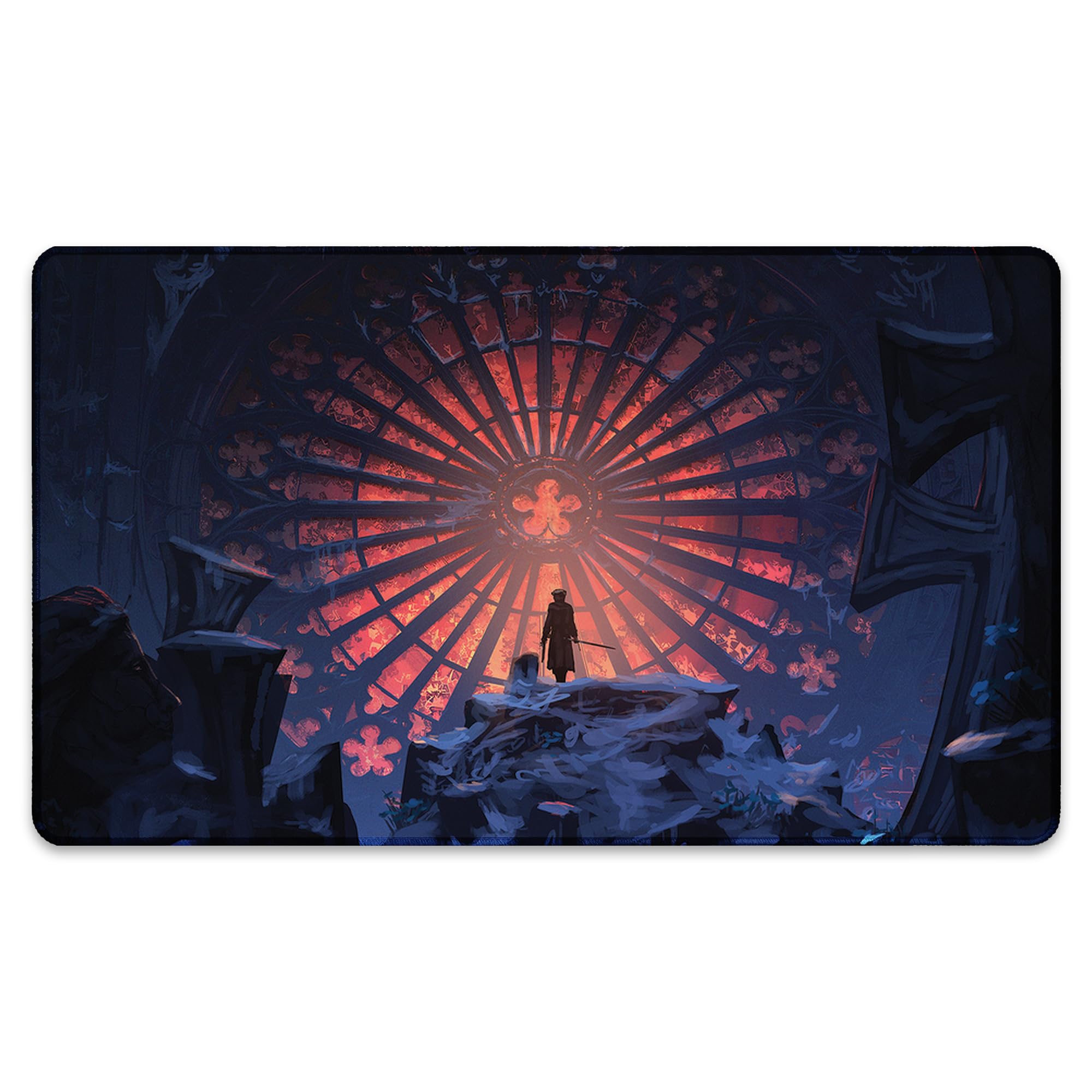 Ave Maria (Bordi cuciti) - Tappetino da Gioco MTG - Compatibile con Tappetino da Gioco Magic The Gathering - Gioca a MTG, YuGiOh, TCG - Disegni Originali