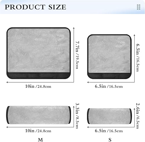 Miniatura 3 de Cojines de cinturón de seguridad suaves para adultos plateados, protector de cinturón de seguridad, acolchado para cinturón de seguridad