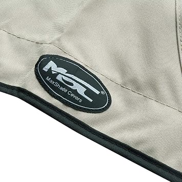 MSC 600D Canopy Canvas Replacement Without Poles (Beige, Fits 6'Lx61-66 W 3 Bow Bimini Top)