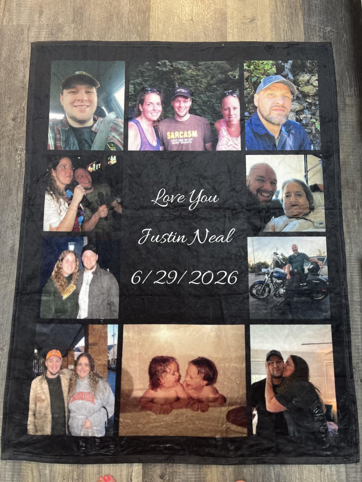 Custom Blanket Throws with Photos Text Personalized with Picture photo review