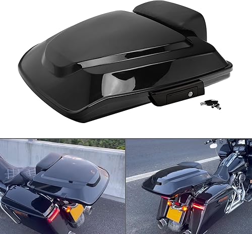 Miniatura 2 de TCT-MOTORPARTS Paquete de maquinilla de afeitar negro de 5.5 pulgadas para Harley Tour Pak Road King 2014-2023 CVO Road Glide, Street Glide, Road