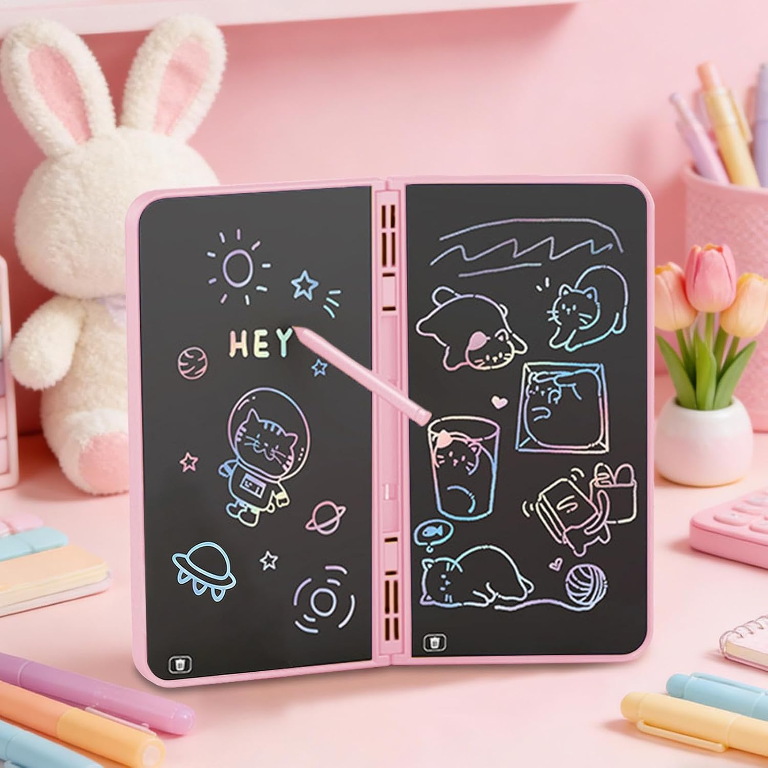 Toy Phone Kids, Foldable Pretend Cellphone, Musical Learning Toy, Child Musical Girls Preschoolers Birthday, Home Apartment Playroom Holiday Daycare Kindergarten Travel Play