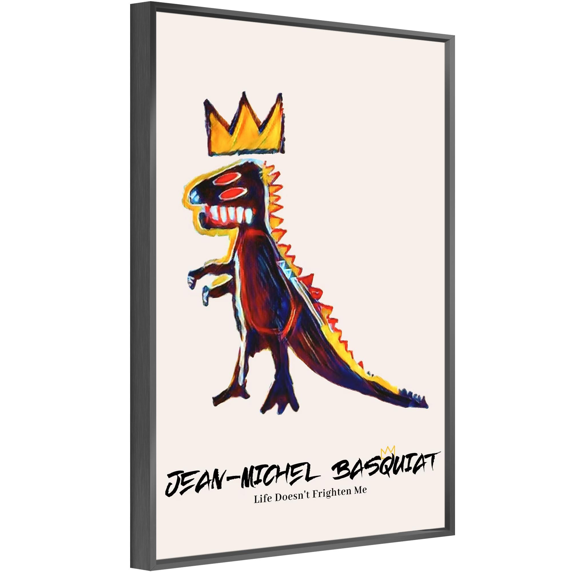 Amazon.com: Framed Basquiat Wall Art, Basquiat Poster Jean Michel
