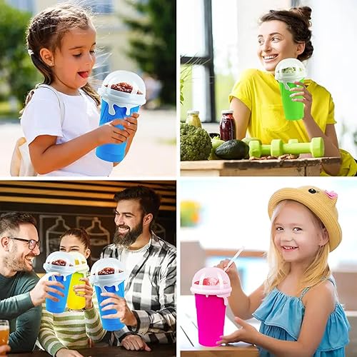 Miniatura 6 de Slushy Maker - Taza para hacer granizados duradera con diseño fácil de limpiar, taza mágica de congelación rápida, doble capa de 17 oz16.9 fl oz