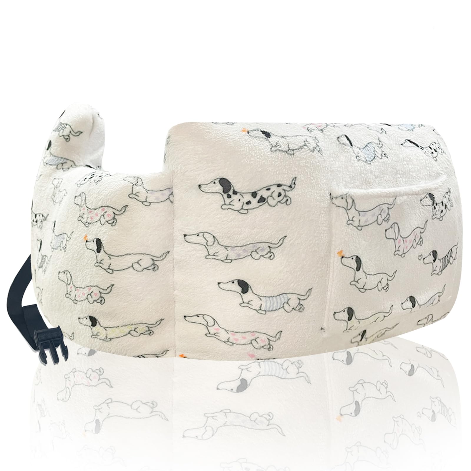 Mindunm Mastectomy Pillow Post-Surgery Pillow for Mastectomy and Breast Cancer Recovery Comfort Gifts for Women Patients White Dachshund