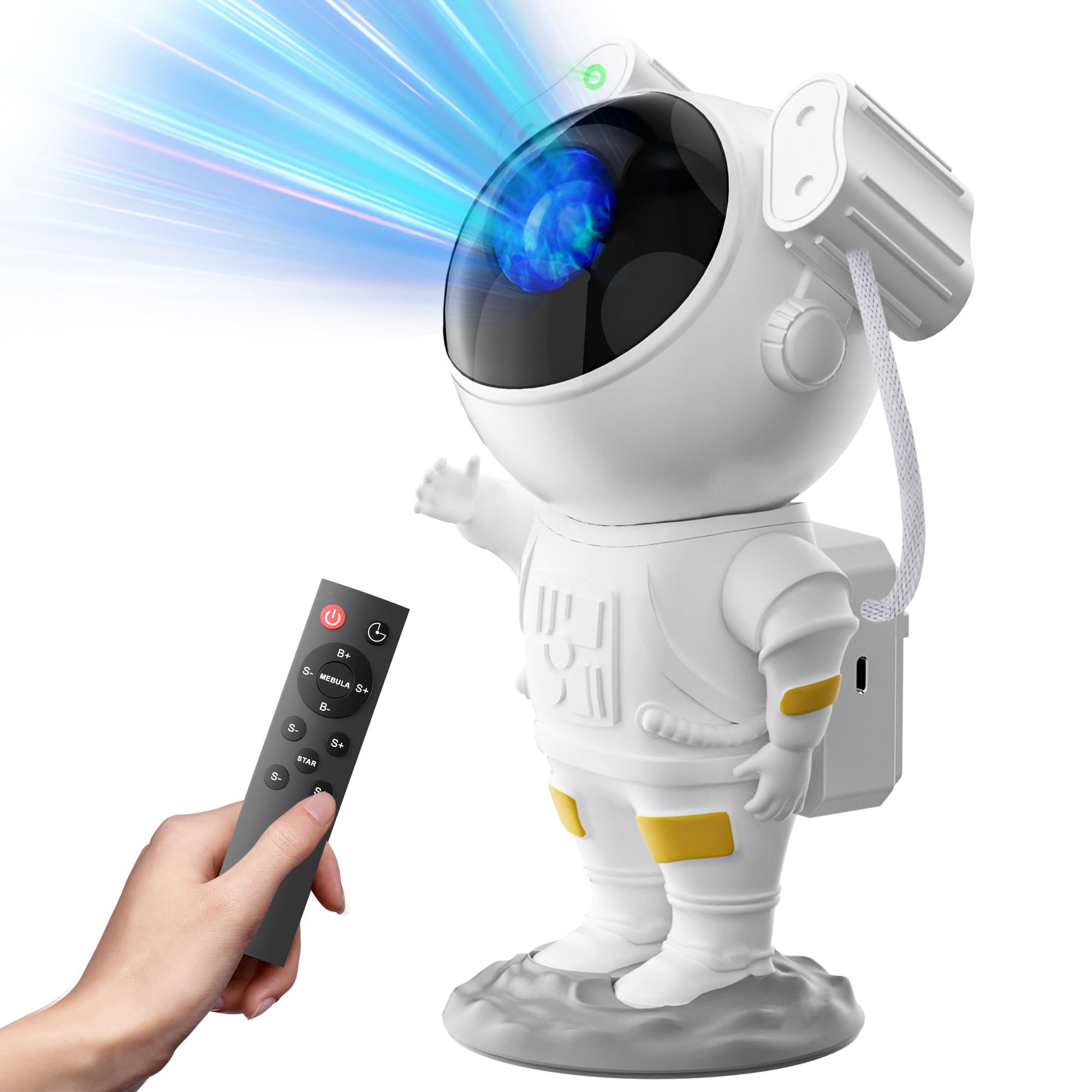 Astronaut Galaxy Projector for Bedroom, Star Projector Galaxy Light with Remote and Timer, Nebula Night Light Space Projector for Ceiling, LED Galaxy Lamp Room Decor for Adults Kids Children
