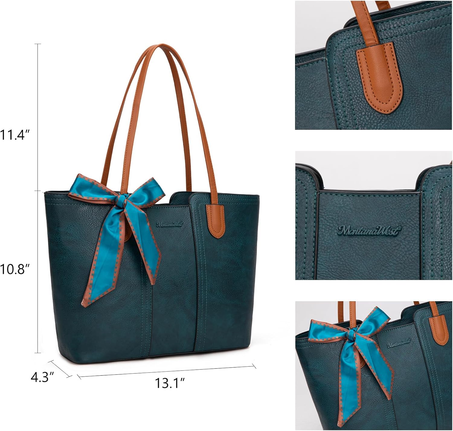 Montana West Tote Bags for Women Medium Top Handle Satchel Purses - Image 5