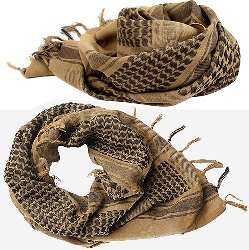 Miniatura 4 de MAGNIVIT - Bufanda táctica Shemag de algodón Keffiyeh para el desierto bufanda árabe para cabeza y cuello