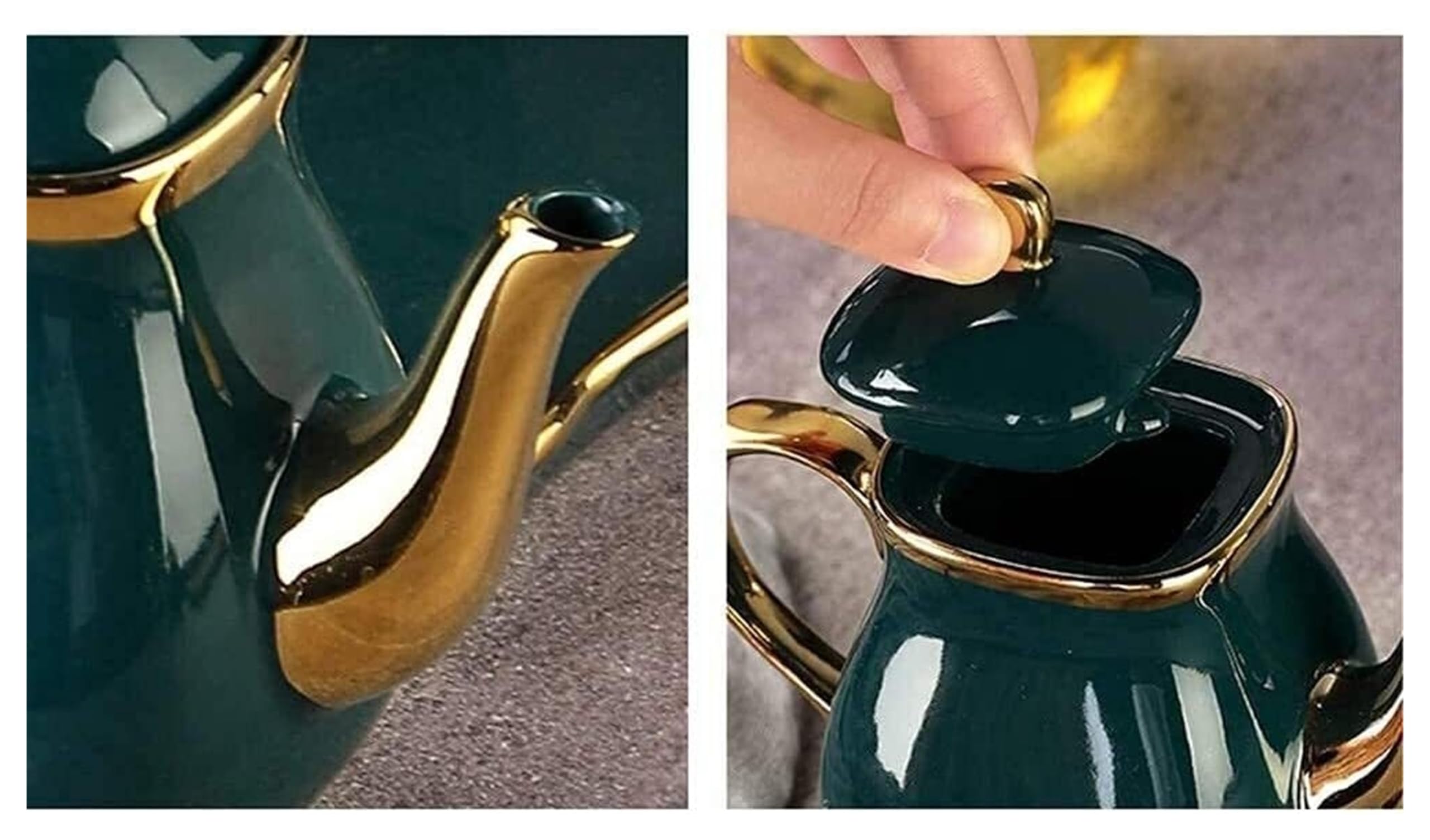 Set Olio e aceto Dispenser di Olio e aceto, Bottiglia Vintage in Ceramica Verde, Bottiglia di Olio in Ceramica Salsa di soia aceto ampolla, condimento Liquido Oliera