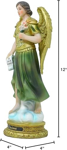 Miniatura 3 de Arcángel Gabriel figura religiosa de 12 pulgadas de alto, estatua de Arcángel Gabriel