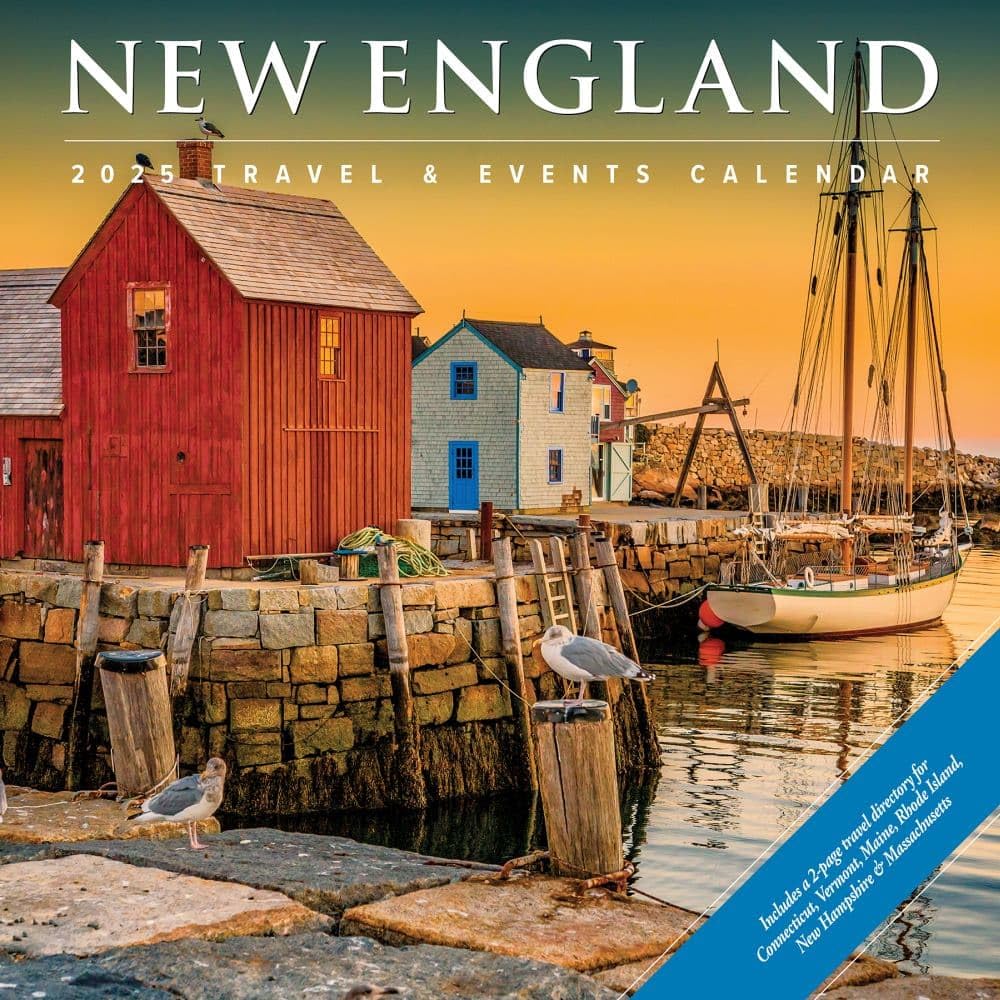 Willow Creek Press, New England Travel And Events 2025 Wall Calendar
