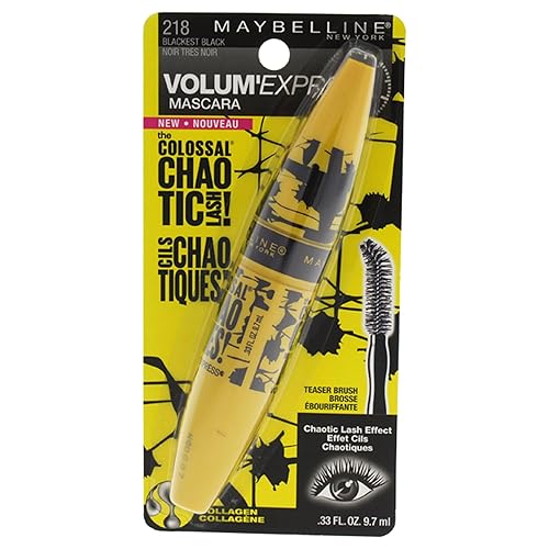 Maybelline New York Volum'Express The Colossal Chaotic Lash Mascara 0.33 onzas líquidas