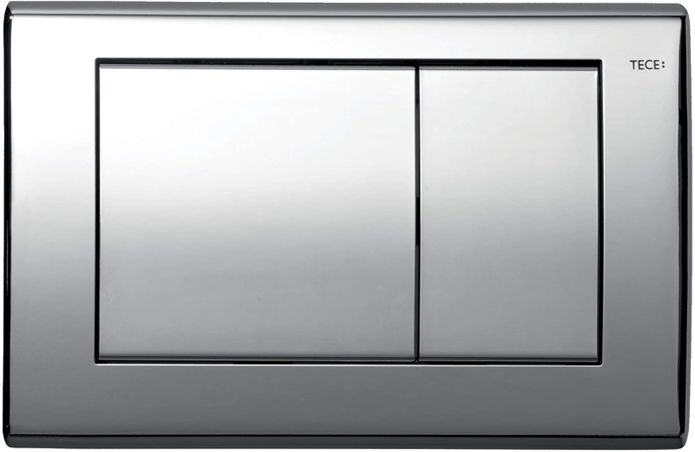 Teceplanus Cover Plate with Control 2 flushes No 9,240,321 9240321 Chrome-Plated