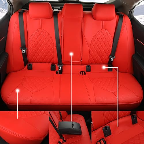 Miniatura 3 de GIANT PANDA Juego completo de fundas de asiento de automóvil personalizadas para Toyota Camry XLE XSE XLE-V6 XSE-V6 2018 2019 2020 2021 2022 2023