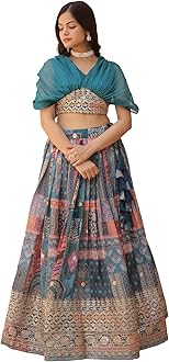 New Indian desaign Ready to Wear Bollywood Bridal-Wedding Style Lehenga Choli for Indian Women's With Stichhed Blouse