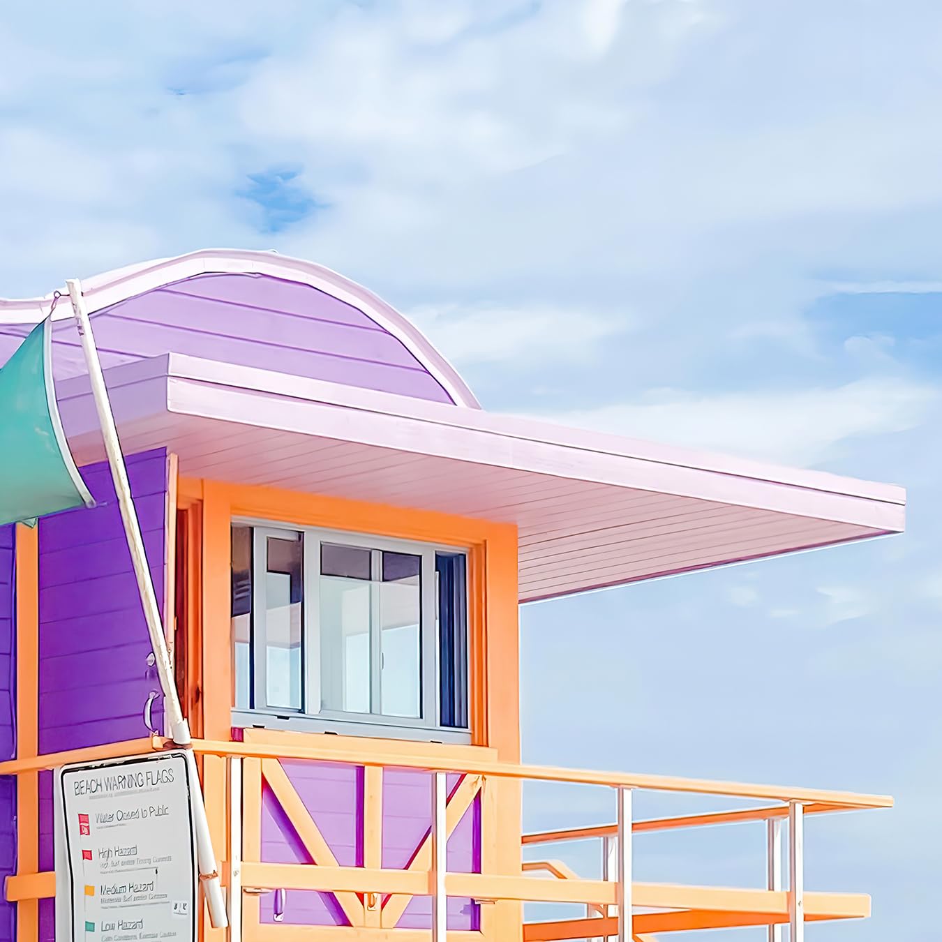 Amazon.co.jp: 【マイアミ ビーチ 写真 ポスター】夏 海 景色 アート