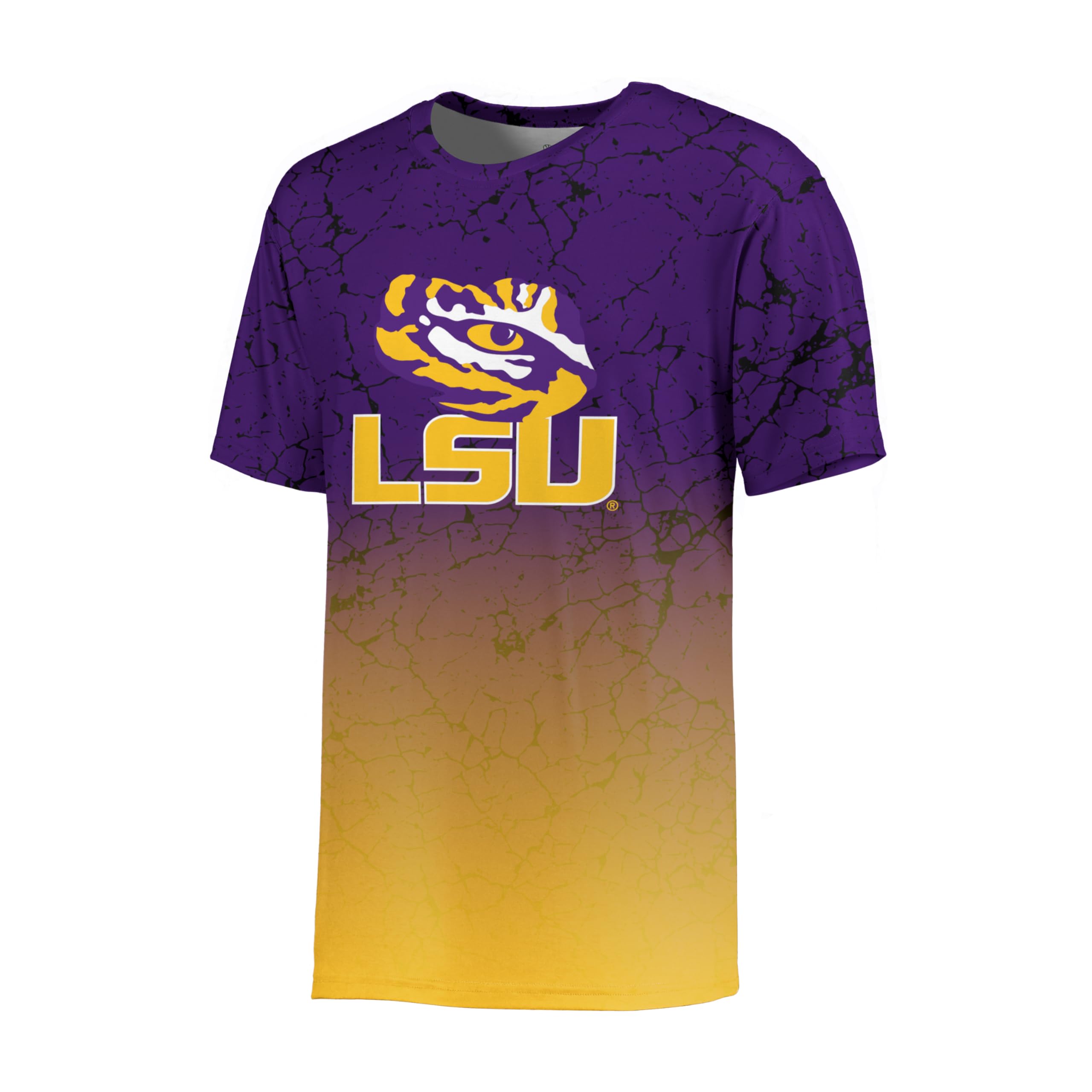 Camiseta LSU Tigers Poly Marble Holloway de hombre acabado premium alta resistencia 7