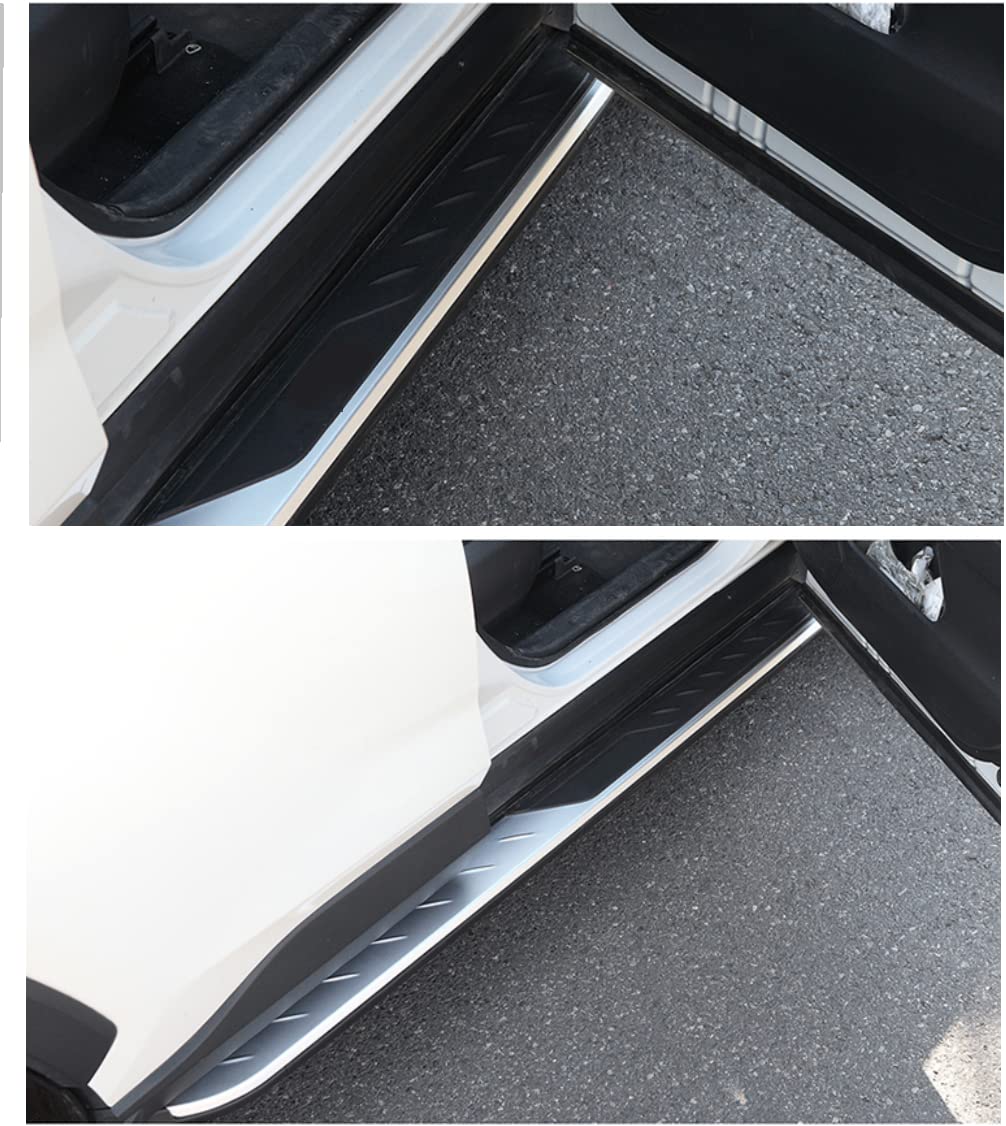 ANBOO Pedalabdeckungen 3-teilig - Für Toyota RAV4, Aluminium Silber