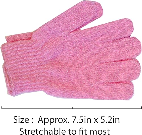 Miniatura 3 de Aquasentials Guantes de baño exfoliantes (4 pares) (solo blanco)