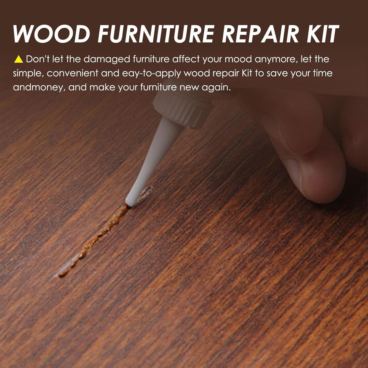 Bnf® Wood Furniture Repair Kit Wood Floor Repair Kit for Holes Wooden Doors Desks | Home & Garden