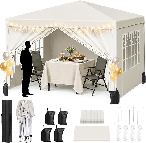Barnum 3x3m Pop up Tonnelle de Jardin Pliante avec Sac de WOLTU