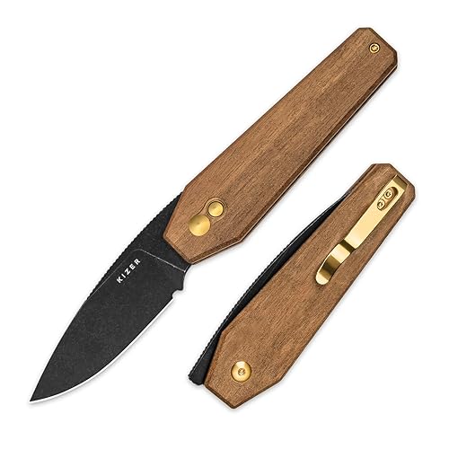 Kizer Tomb Mkuruti Wood Pocket Knife