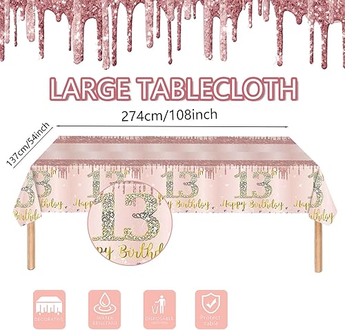 Miniatura 10 de 121 piezas de suministros para fiesta de cumpleaños número 50, platos, servilletas, vasos, tenedores, manteles, manteles desechables con temática de