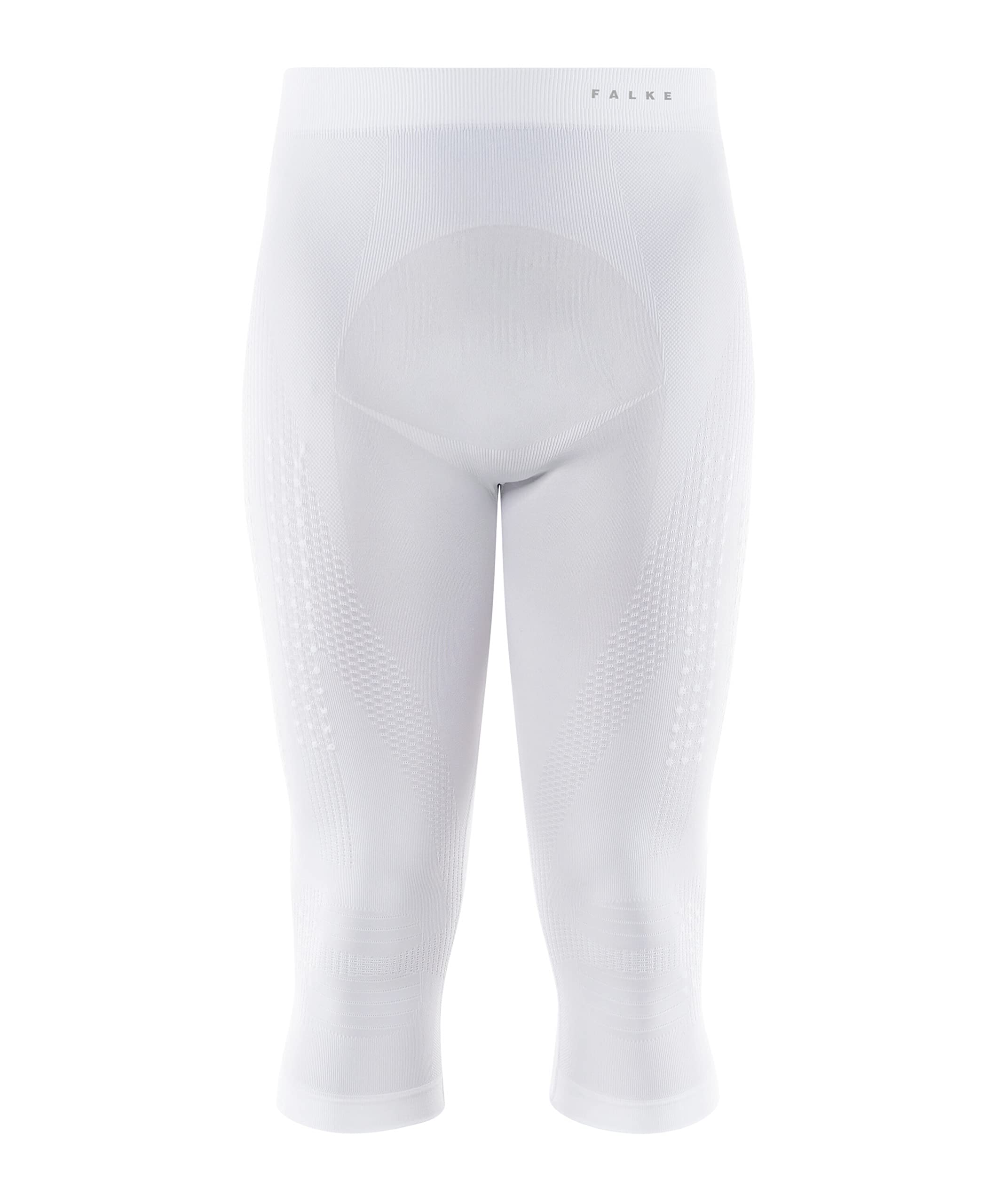 FALKE Herren SK Impulse Funktionshose Funktionsgarn Schwarz Weiß Unterwäsche zum Sport Skifahren Stabilität Knie Oberschenkel Hüfte Silikonnoppen geringere Verletzungsgefahr 1 Stück