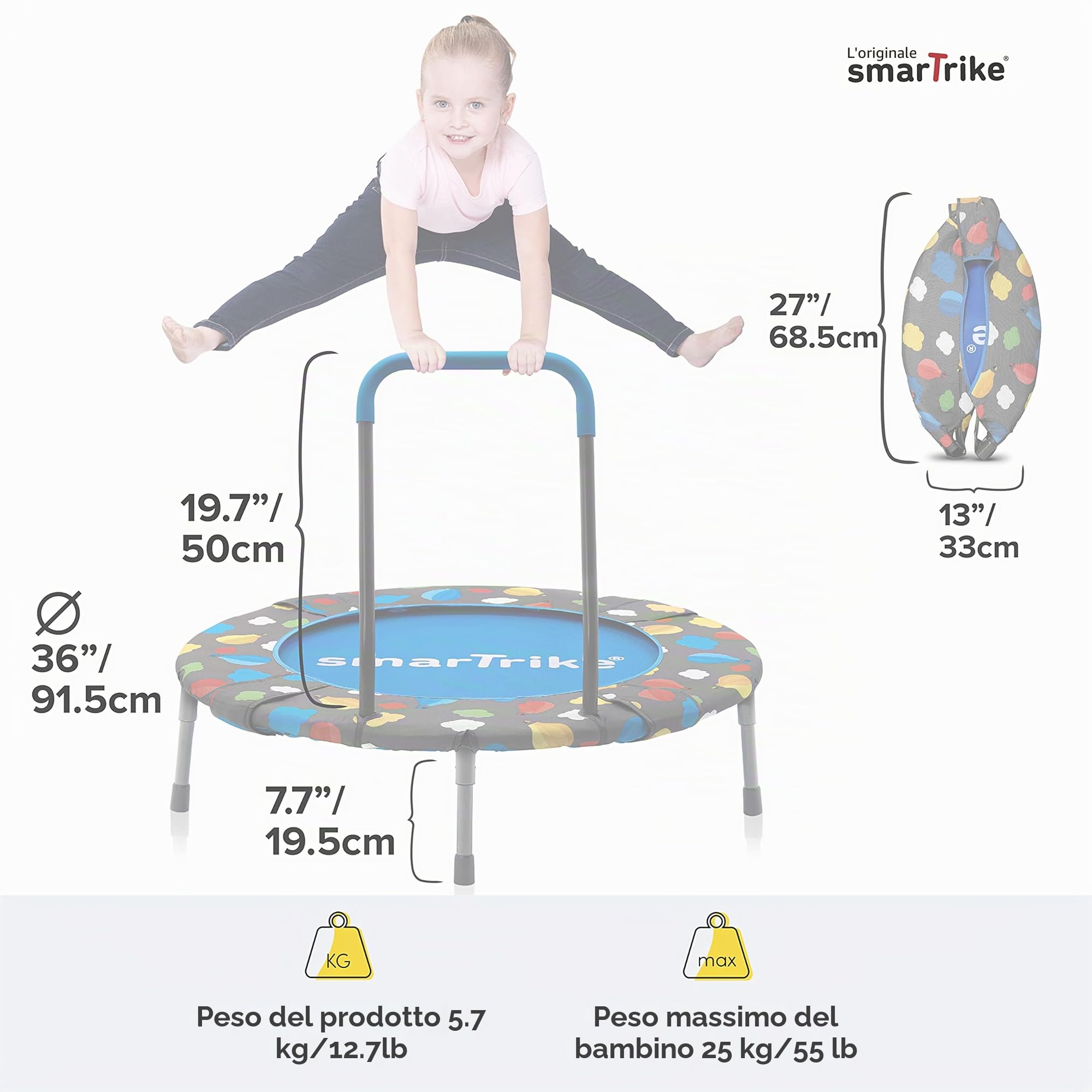 smarTrike - Trampolino Unisex per Bambini