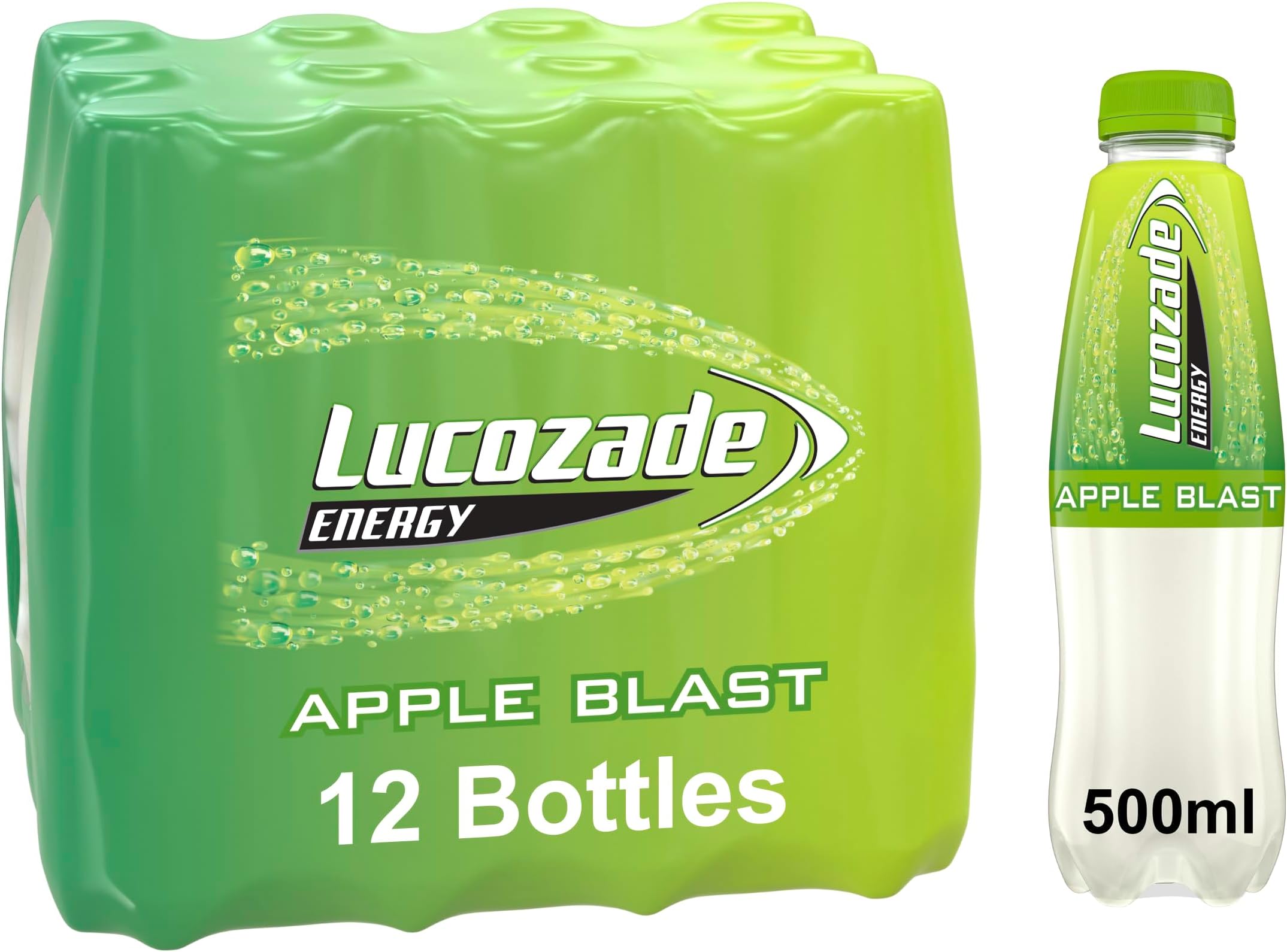 Lucozade Energy Apple 12 x 500ml bottles