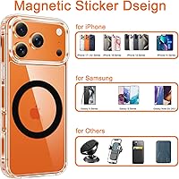 Vista 4 de COJOC 5 piezas para anillo adaptador magnético universal, adhesivo magnético compatible con accesorios de carga inalámbrica Magsafe para iPhone