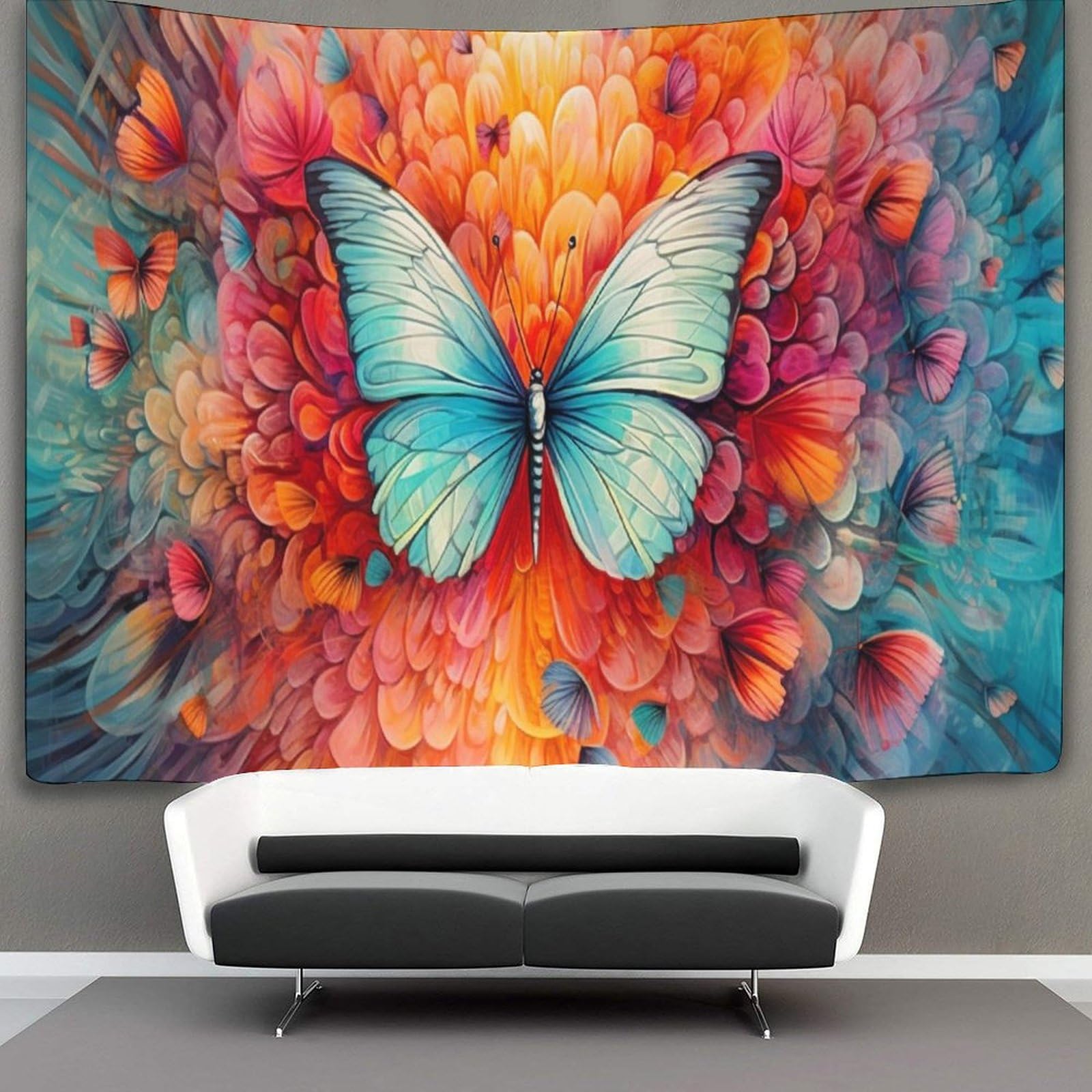 kaiyun Tapestry Butterfly Wall Hanging Tapestries for Bedroom Living Room Apartment Dorm Decorations Wall Art Decor 70cmx100cm