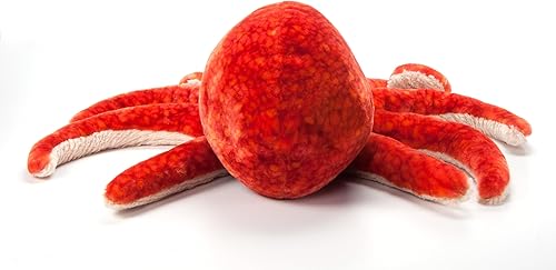 Miniatura 7 de The Petting Zoo Peluche de pulpo rojo del Pacífico, regalos para niños, animales salvajes del océano Onez, juguete de peluche jumbo de pulpo de 24