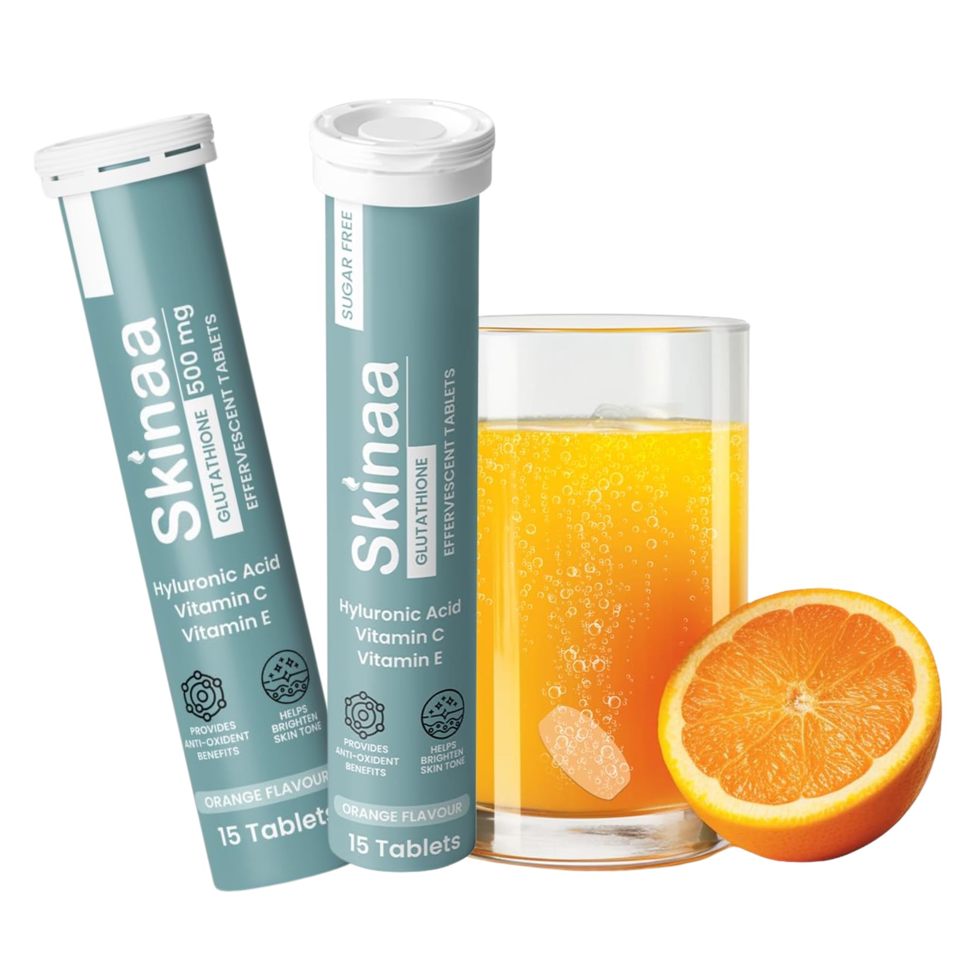 Skinaa Glutathione 500mg Effervescent 15 Tablets, Pack of 2 | Skin Glow & Radiance, Japanese Glutathione | for Skin Glow and Radiance, Glowing Complexion For Women, Men | Sugar-Free (B0CYWRTNQX) Amazon Price History, Amazon Price Tracker