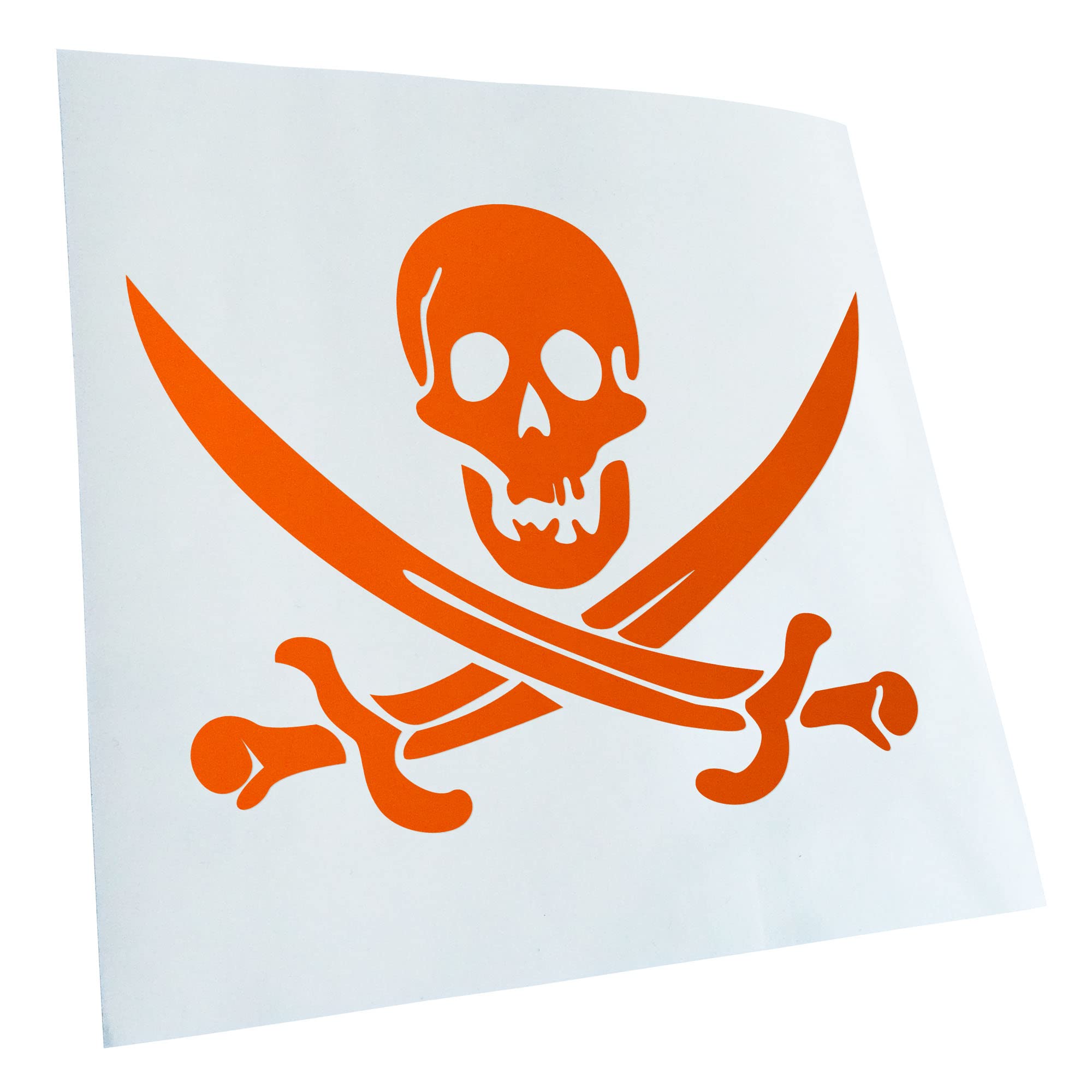 Pirate Skull JDM Decal Racing Die Cut Sticker 14 x 11 cm