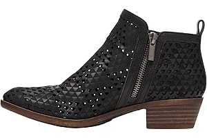 Basel 3 Women's Lugo Black Perforated Genuine Cowhide Leather Cut Out Low...
