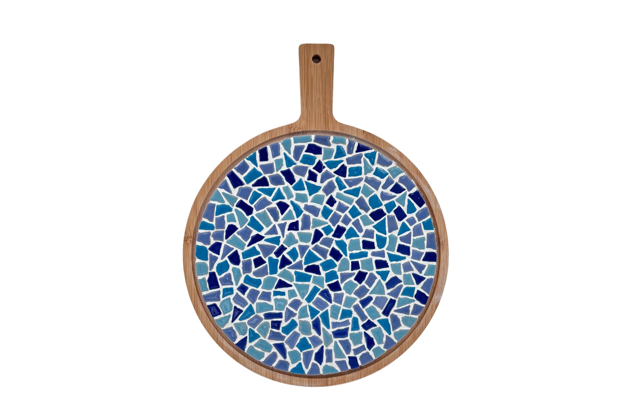 Little Creations DIY Kit Mosaic Round Serving Board Blauw Mix