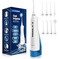 Idropulsore Dentale Portatile con 8 Ugelli Hangsun Irrigatore Dentale