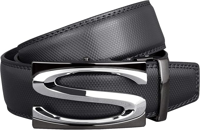 Amazon スーツベルト メンズ 本革 おおきいサイズ ベルト オートロック ビジネス 穴なし ブランド 紳士ベルト 革 レザー 無段階 大きい ロング 3 5cm 35ｍm 130cm 黒 ブラック Mbf 453 Bk ベルト 通販
