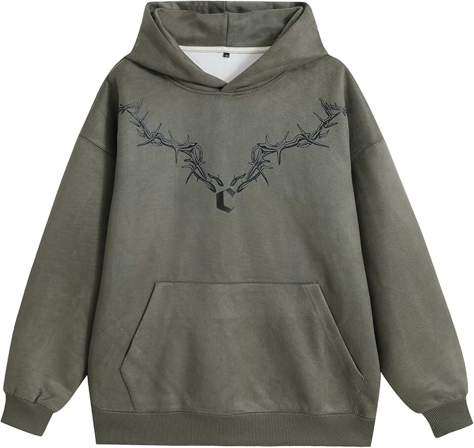 Moletom masculino vintage de camurça sintética com capuz, estampa gráfica, unissex, streetwear