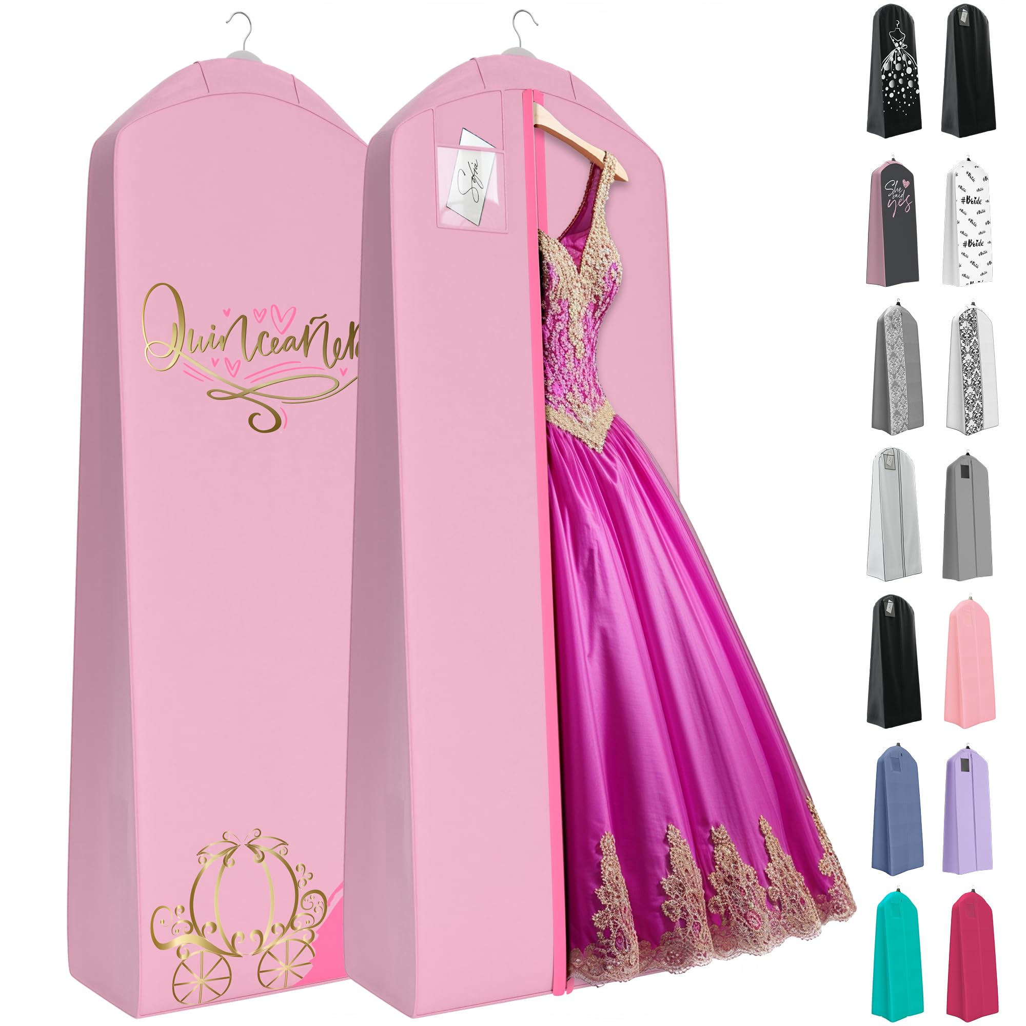 green emerald velvet dress Amazon.com: Your Bags Wedding Dress Garment Bag - Garment Bags for Travel &  Hanging Clothes or Storage