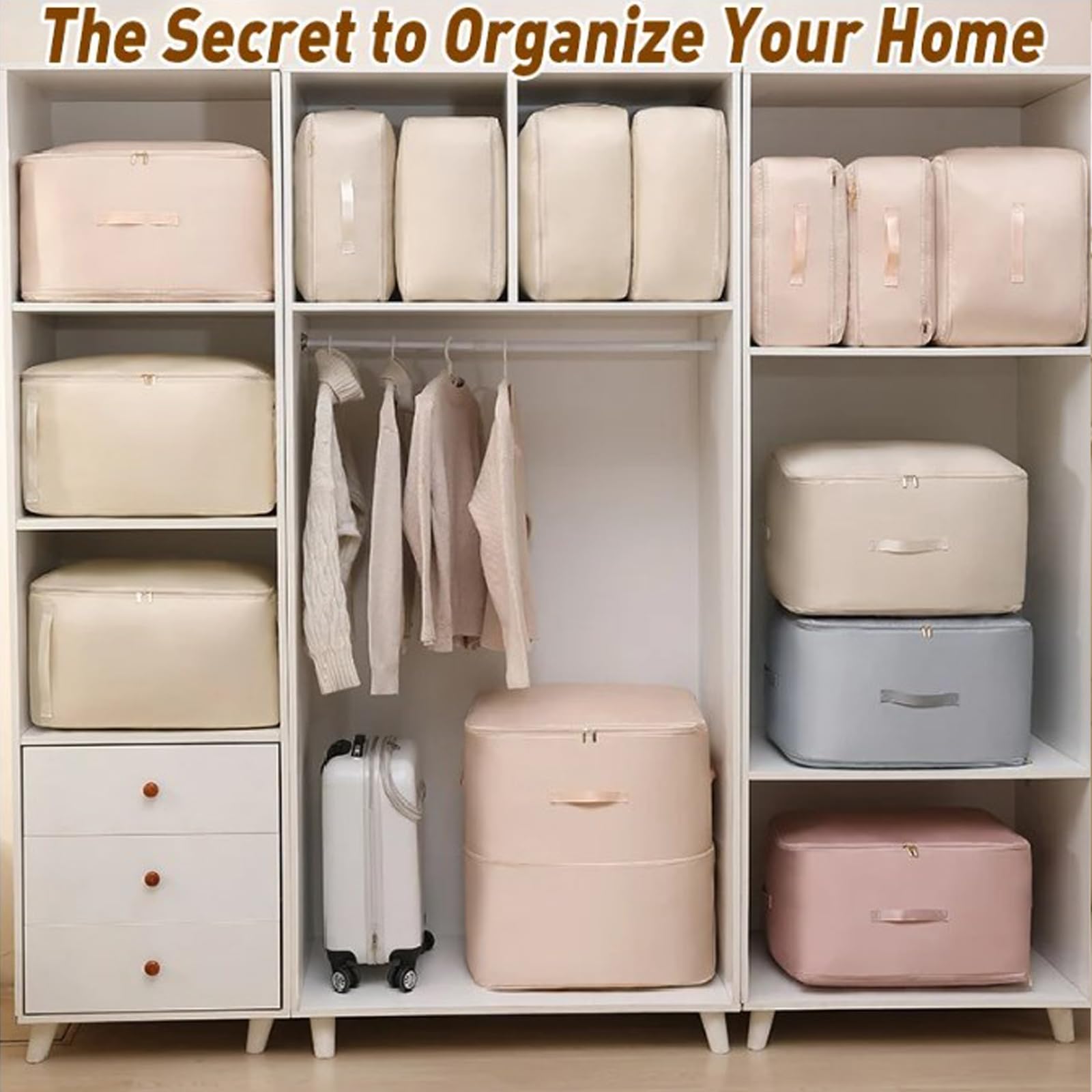 Organiseur ultra compact à auto-compression, sacs de déménagement universitaires, sacs de rangement sous vide, sacs de rangement sous vide résistants pour vêtements, couettes, couvertures, literie