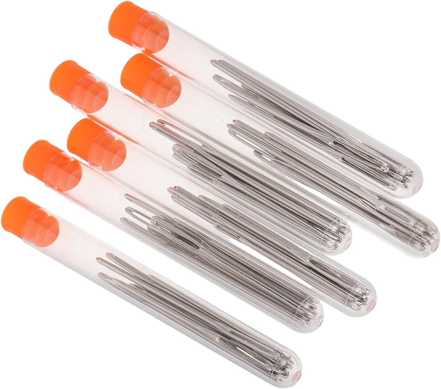 JOYOFREELY 54pcs Stainless Steel Sewing Needles Kit with Large Eye for Hand Sewing and Tapestry Sizes to Prevent Fabric Pulls Portable Needlework Supplies for Household