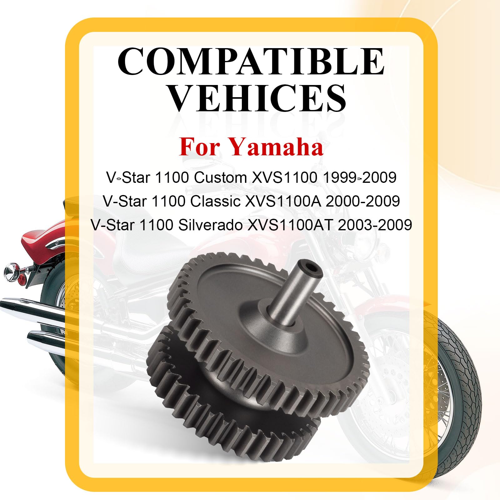 【ヴィンテージ物】 STARTER MICHIGAN XL 在庫1点 値段交渉〇 Starter Idler Shaft Gear Compatible with Yamaha V-Star 1100 Custom