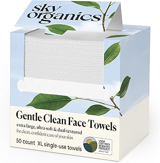 Sky Organics - Toallas faciales suaves y limp...