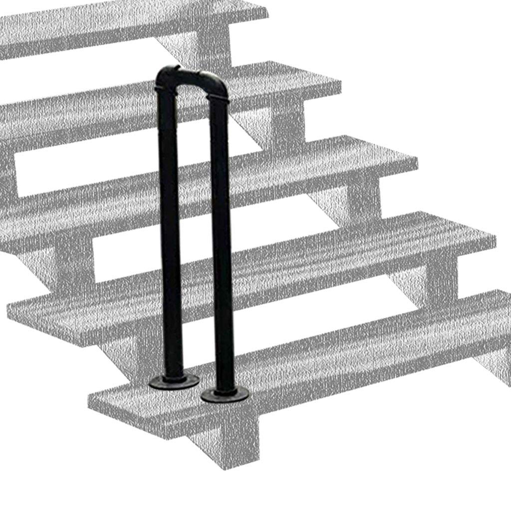 Main courante d'escalier extérieur résistant aux intempéries avec poteaux en U