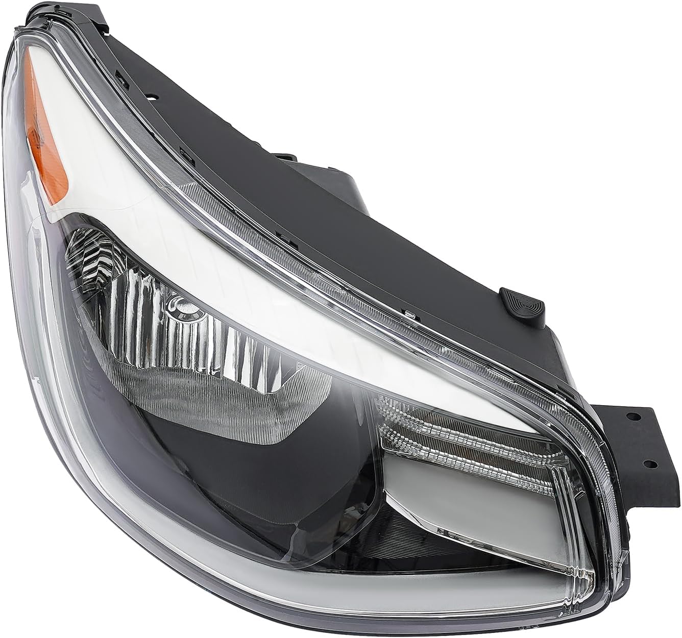 Headlights Headlamps For 2014-2019 Kia Soul,Pair Halogen Headlights Left Driver+Right Passenger Side,High Performance Chrome Front Headlight Assembly Perfect Fit For Original Car (Left+Right)