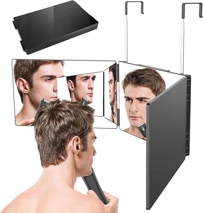 3 Way Mirror for Self Hair Cutting Mirror Vanity Mirror